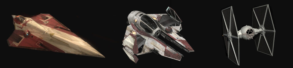 Jedi Starfighter - Jedi Interceptor - Tie Fighter - Article Design